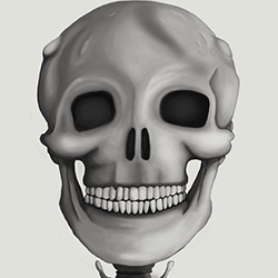 Skull painting