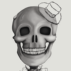 Skull painting