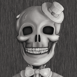 Skull painting